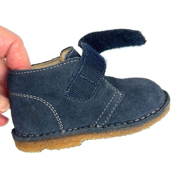 NATURINO Baby BOY'S Navy Blue Suede Thick Single Hook and Loop Chukka Boots 4,5 - Picture 5 of 14